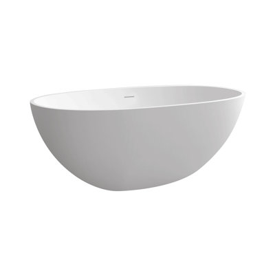 55" Solid Surface Soaking Bathtub