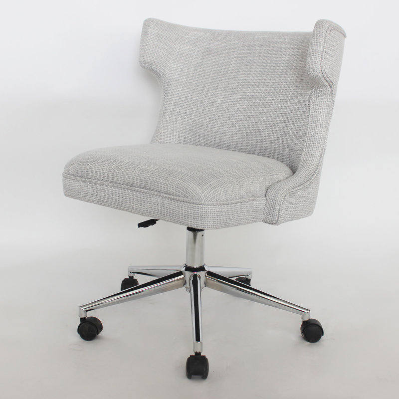 Polyester Blend Task Chair, Light Gray