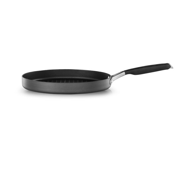 CALPHALON Hard Anodized 12-In Large Griddle Pan Skillet Nonstick Groove  Panini