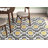 Caritta Geometric Gray/Yellow/Cream Area Rug-991533842