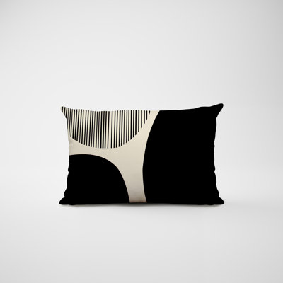 Housse et insert de coussin rectangulaire intérieur / extérieur en polyester / mélange de polyester Chamu