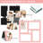 Multi-Photo Collage Frame Holds Four 4x6 Pictures with Tempered Glass, Wall & Tabletop Display Family Photo Frame Decor-126643972