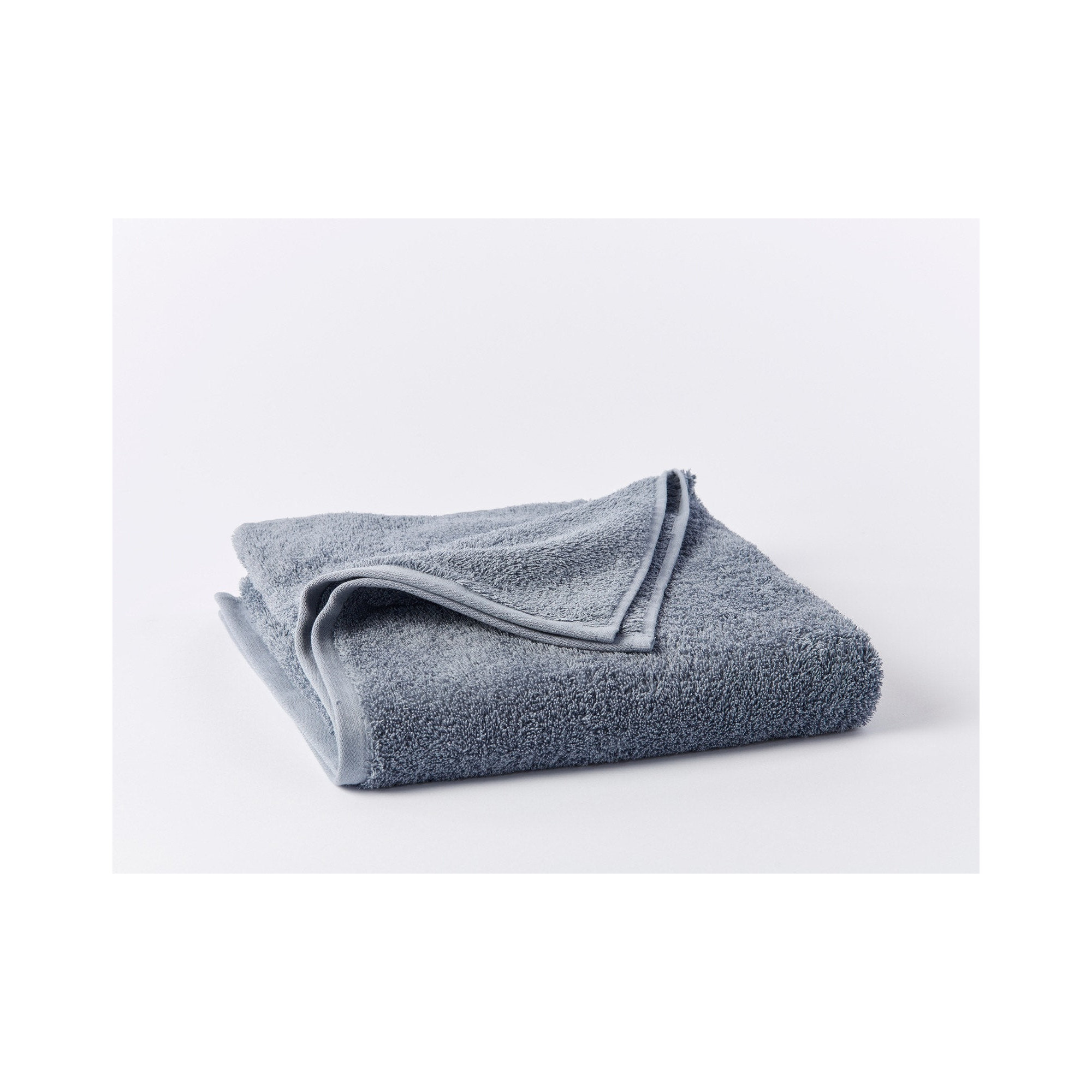 Cloud Loom Organic Bath Sheet, Steel Blue