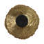 Bol rond rond en métal texturé pour centre de table - Bol décoratif moderne pour décoration intérieure, style tablette ou vestibule - 17 po, doré