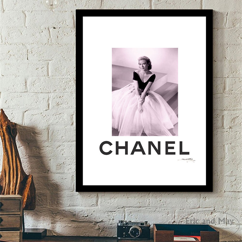 Grace Kelly Designer Fashion, reproduction encadrée