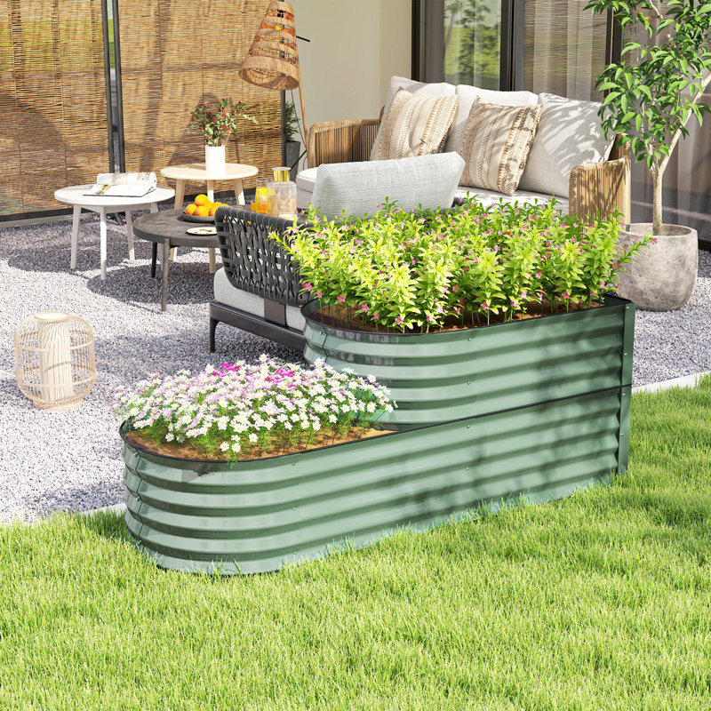 Raised Garden Bed, Light Green
