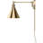 V4991 Mellissia Steel Plug-in Antique Gold Adjustable Swing Arm Sconce with Rotary Style Switch-1295255851