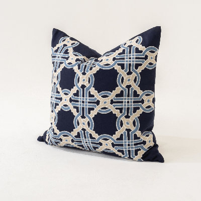 Intertwined Navy Lounge Cushion 55 X 55Cm