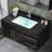 Sanes 36" Modern Black 2-Drawers-&2-Door Wall-Mounted Single Bathroom Vanity Set