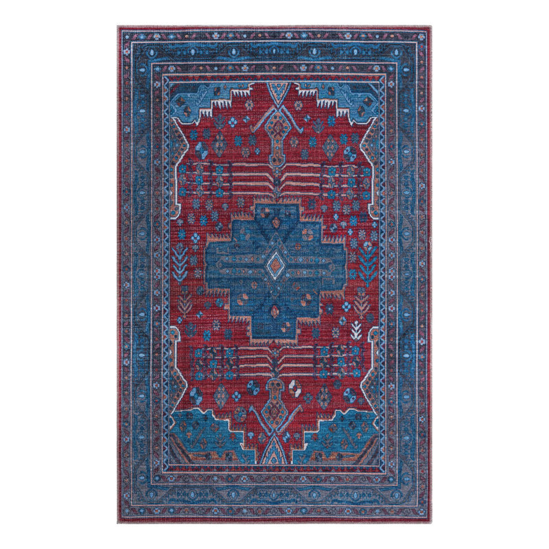 Guthridge Chenille Oriental Indoor Rug, Rectangle 5'3" x 8'
