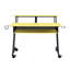 Bureau de studio de musique avec plateau à clavier, jaune et noir-129867061