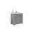 Boston 36 In. W X 22 In. D Right Offset Sink Bathroom Vanity In Elephant Skin Gray With 2 In. Viola Brown Quartz