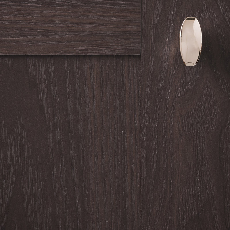 Velocity 1" Length Oval Knob, Polished Nickel