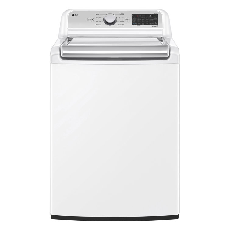 LG 4.1-cu ft Agitator Top-Load Washer (White) in the Top-Load Washers  department at