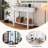 Elegant Retro Console Table With Curved Design & Smooth Glaze-1370757233