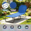 Chaise de bronzage Sun avec tissu Oxford respirant