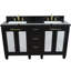 Ensemble de meuble-lavabo double 61 "avec miroir Schreck-1157223990-1157223984