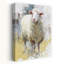 Laine douce, paysage abstrait contemporain, art mural-597298984