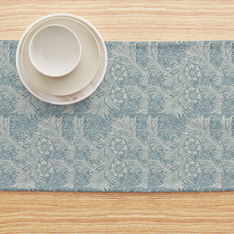 Table Runner, 100% Cotton, Floral 73, 90" x 16"