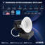 Luminaire encastré à DEL 4 po Luxrite, projecteur Canless régressé, 5CCT, 38º, 22W, 1700LM, garniture ronde blanche interchangeable, à intensité variable, calibre IC et humide