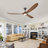 3-Blade Indoor Smart Ceiling Fan with Light and Remote/APP Control,3 LED Colors,6 Speed Noiseless DC Motor,Timer-1529255-1529254