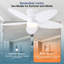 42" 5-blade Indoor Tropical Flush Mount Ceiling Fan With Light And Remote/app Control-2047448057