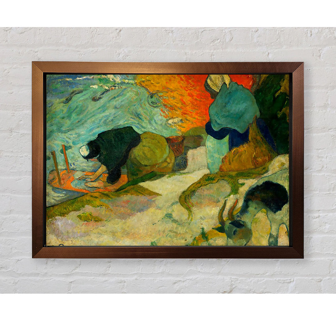 Wäscherinnen in Arles von Paul Gauguin - Einzelne Bilderrahmen Kunstdrucke