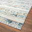 Tapis géométrique blanc / bleu / brun-59682365