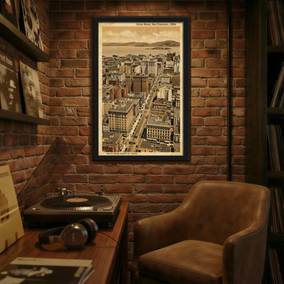 Scénique et paysages urbains, paysage urbain rétro, vue aérienne, San Francisco, 1930