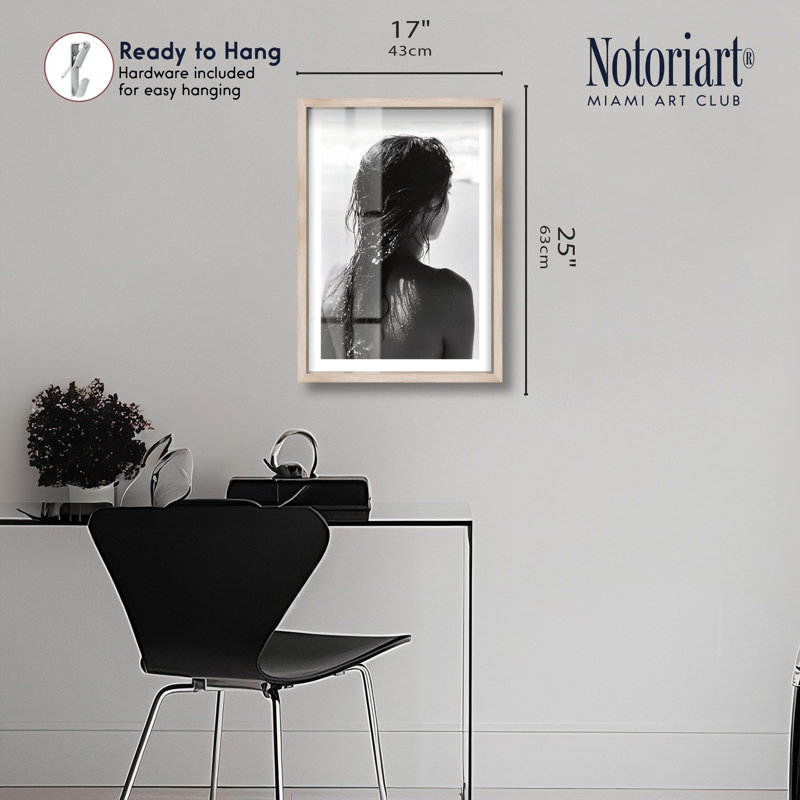 «Ashfall Wet Shadowbox Print» par Notoriart, Crème, crème, H 25 po x l 17 po
