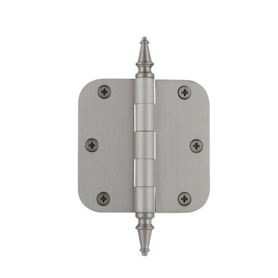 Nostalgic Warehouse 3.5" x 3.5" Steeple Tip Residential Hinge with 5/8" Radius Corners