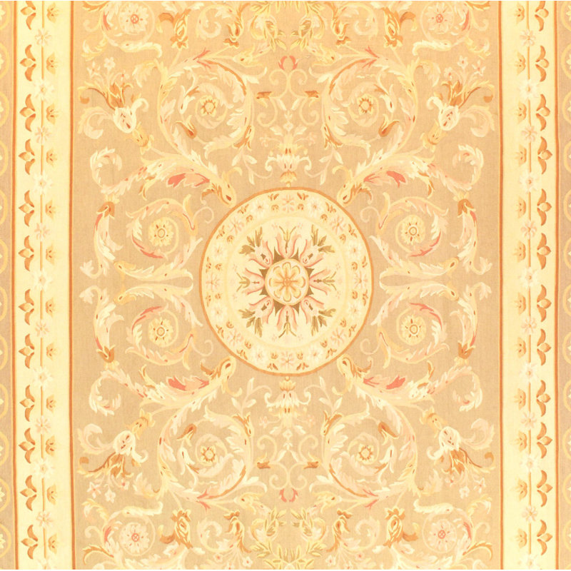 French Abusson Wool Oriental Area Rug