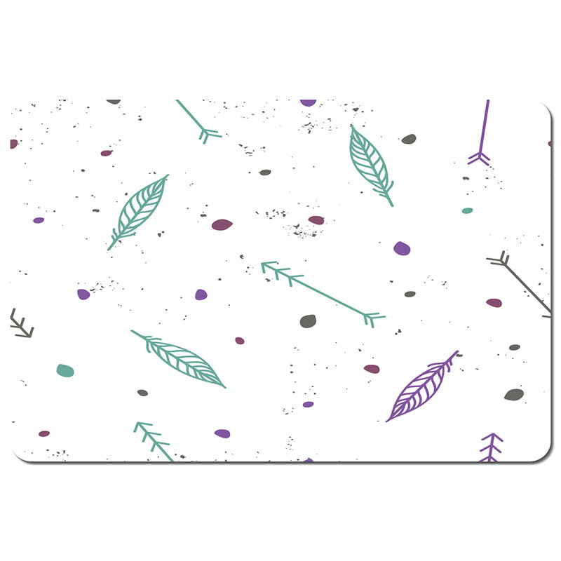 Mozingo Polyester-Coated Hardboard No Pattern Rectangle Placemat
