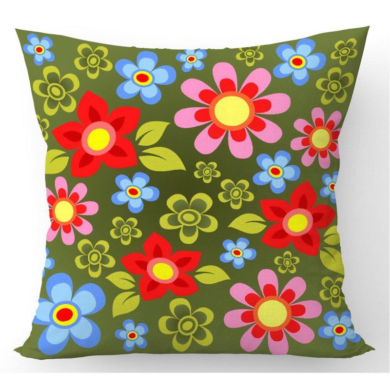 Alison Floral Square Throw Cushion