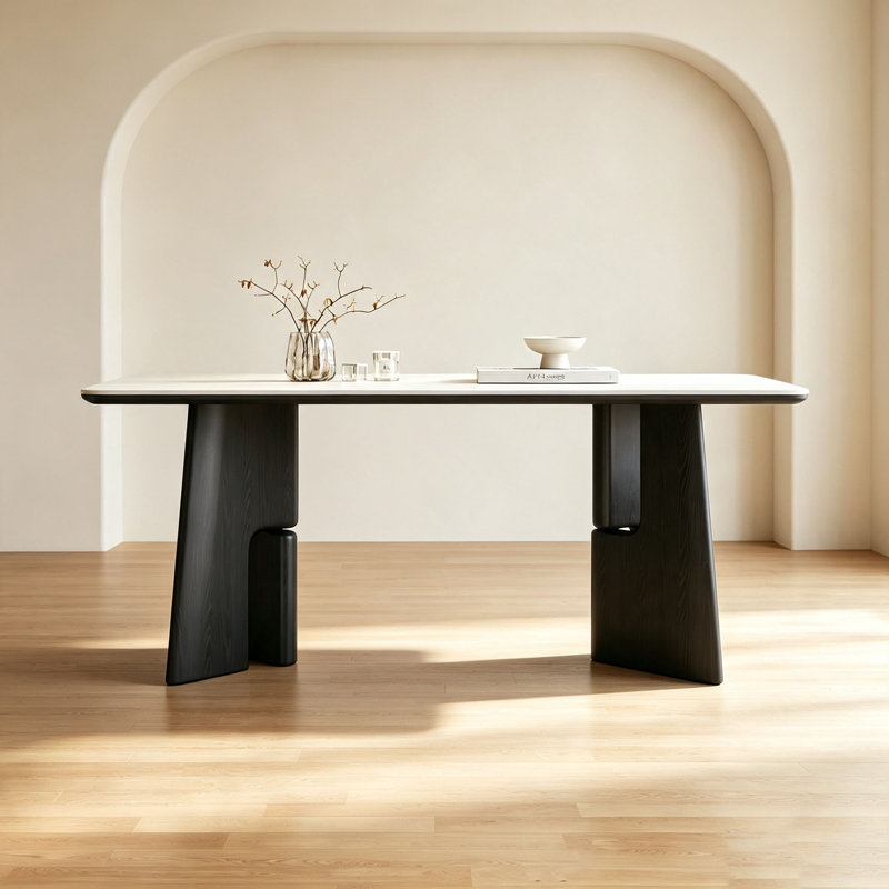 Table frittée French French, 29.5" H x 63" W x 31.5" D