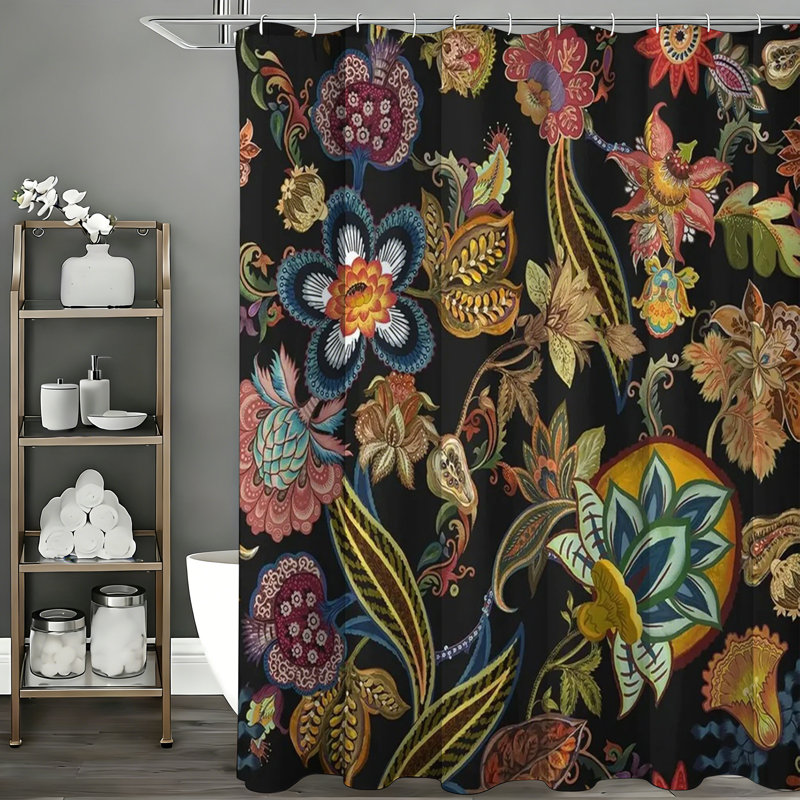 Rideaux de douche avec crochets inclus