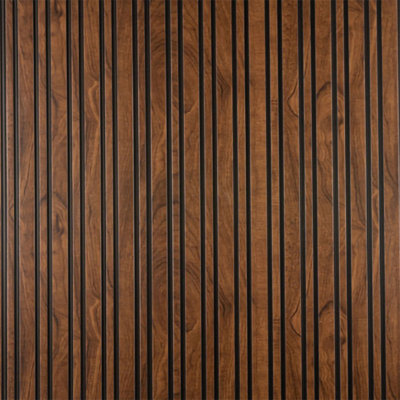 Murs en lattes de bois en polystyrène de 0,25 po Urban Stripes