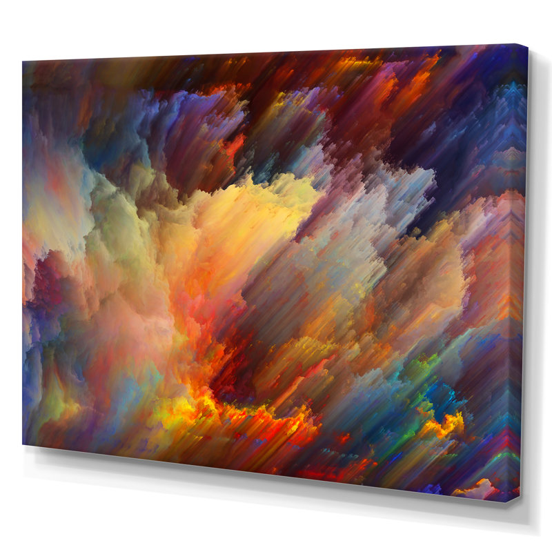 «Colorful Living», reproduction sur toile tendue, H 16 po x l 32 po x P 1 po