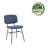 Aquasco 18.5'' H Velvet Upholstered Side Chair-248479256