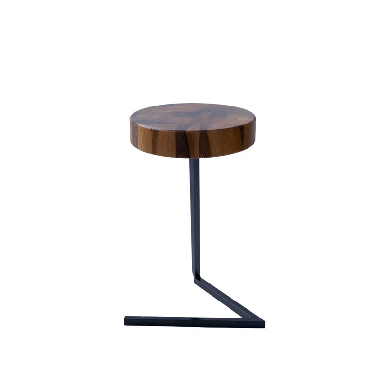 Zen Table, End Grain Walnut;Black
