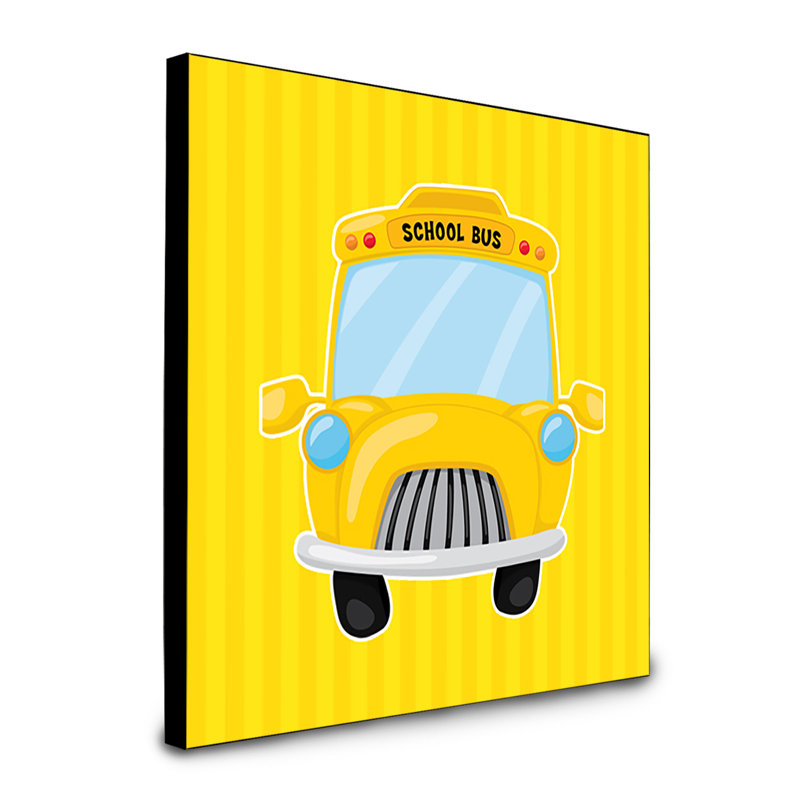 Panneau mural d’art bus scolaire Beaufain