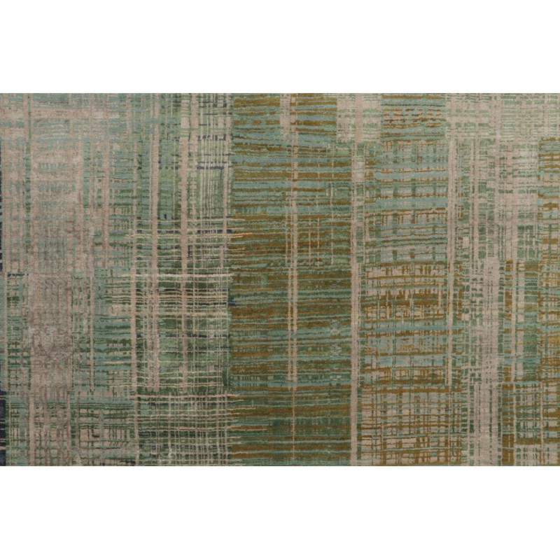 Hand Knotted Abstract Area Rug