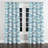 Abstract Room Darkening Curtains - Blue Calm Current Grommet Curtain - 1 Panel-898484646-898484643