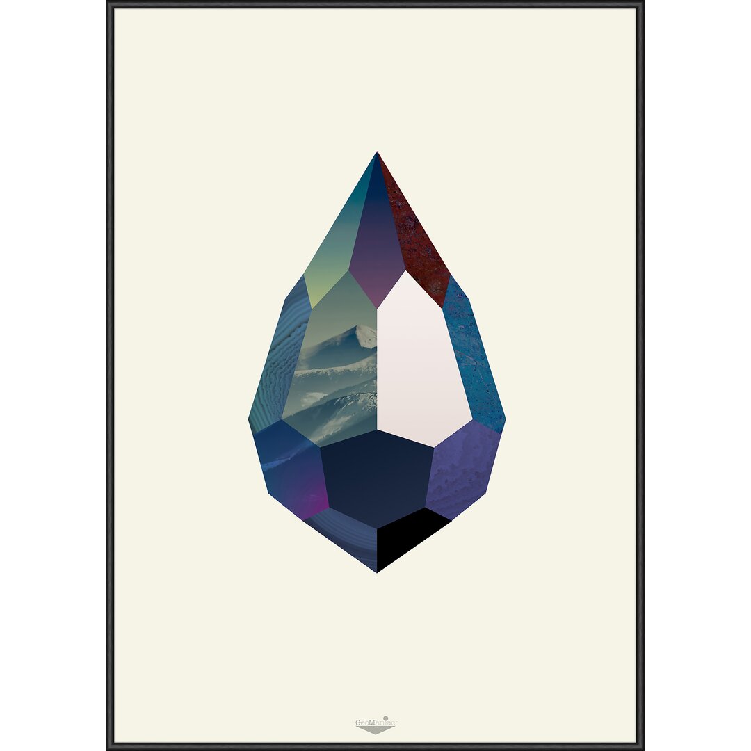 Gerahmtes Poster „Crystal Dreams“, Grafikdruck