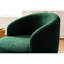 Fauteuil pivotant en tissu foncé, avec anneau en métal thermolaqué noir et revêtement en mousse, 25,39 po Profondeur, largeur, hauteur de 26,82 po, fonction de poids de 26,85 lb, anneau de tissu,-1974110170