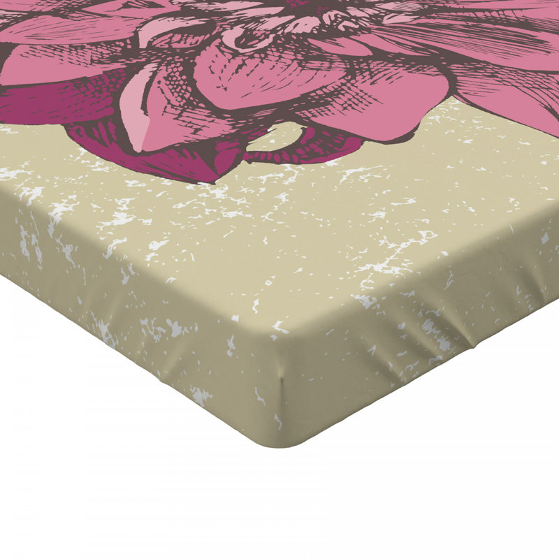 Microfiber Floral Fitted Sheet, Twin XL Fitted Sheet