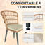 3 Piece Patio Rattan Seating Group With Cushions-722127891