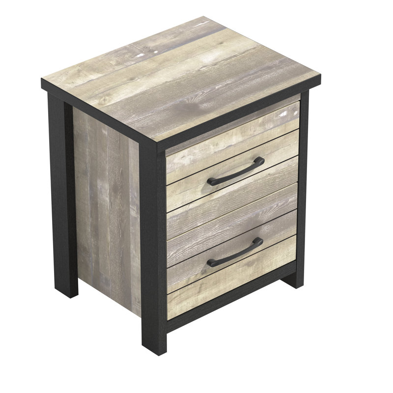 Table de chevet 2 tiroirs Allysyn