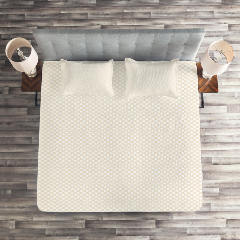  Ensemble de couvre-lit / couvre-lit 3 pièces en microfibre moderne et contemporain, Blanc