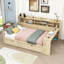 Lit de jour en bois avec tablettes de rangement et bureau d'étude-1741005774-1741005775